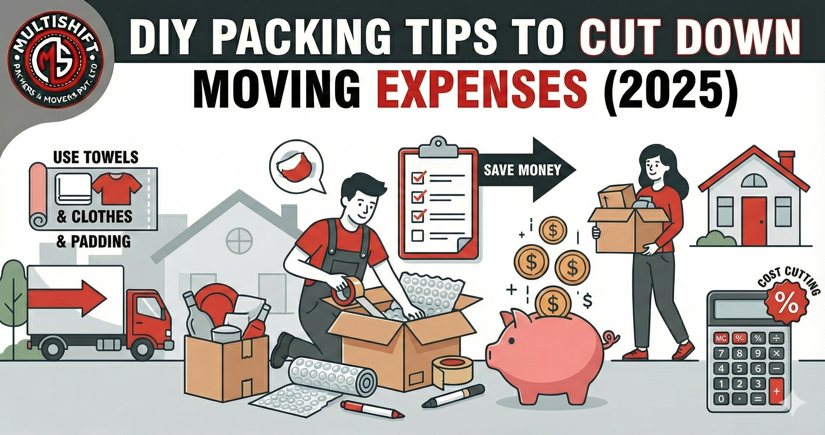 DIY packing tips to save money