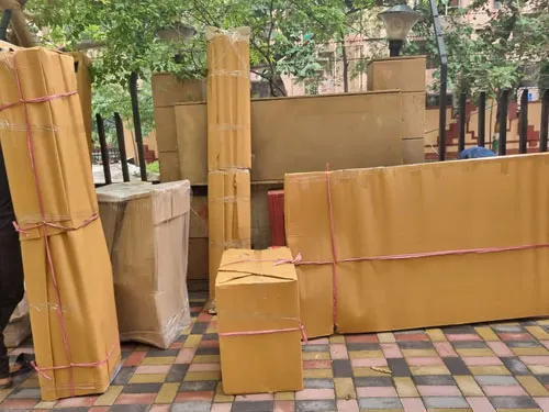 Wrapping fragile items for moving